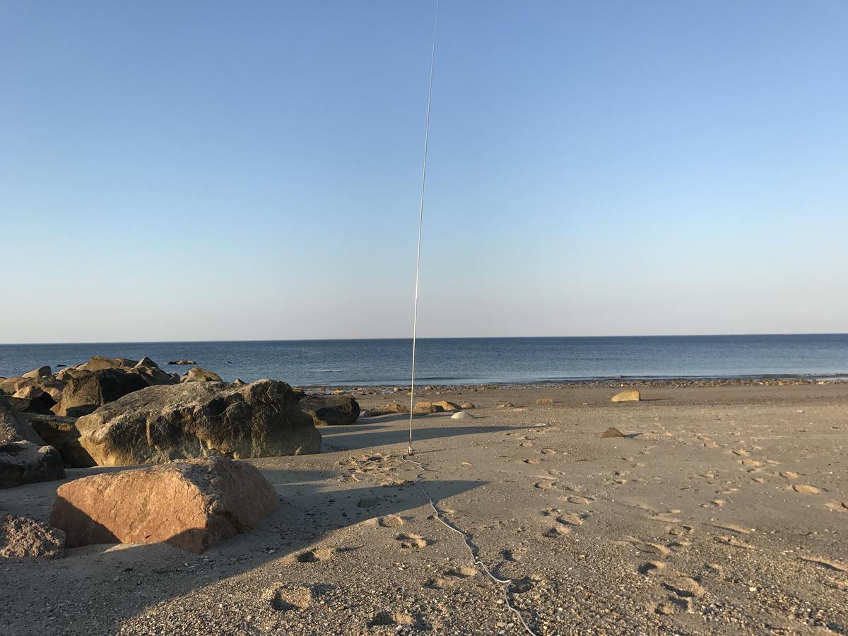 Operating portable on the beach