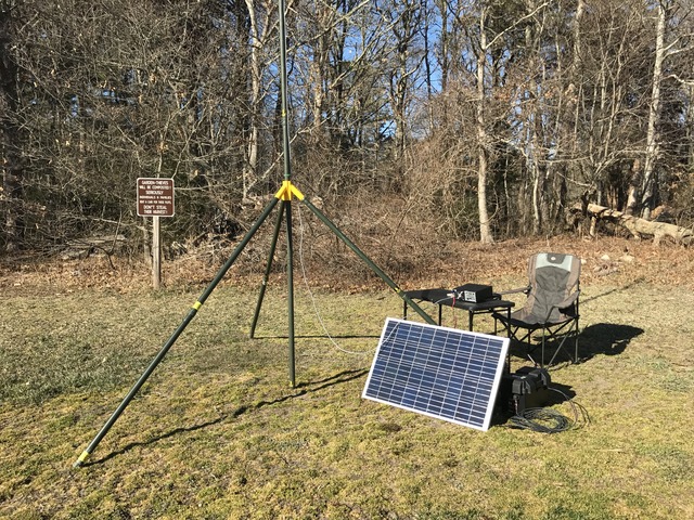 Portable operation with solar